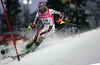 Florine De Leymarie of France skiing in first run of Women Alpine skiing slalom FIS World Cup in Zagreb, Croatia. Snow queen trophy in Zagreb, Croatia was held in Sljeme, Croatia on 4th of January 2007.
