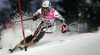 Vanessa Vidal of France skiing in first run of Women Alpine skiing slalom FIS World Cup in Zagreb, Croatia. Snow queen trophy in Zagreb, Croatia was held in Sljeme, Croatia on 4th of January 2007.
