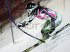 Sanni Leinonen of Finland skiing in second run of Women Alpine skiing slalom FIS World Cup in Zagreb, Croatia. Snow queen trophy in Zagreb, Croatia was held in Sljeme, Croatia on 4th of January 2007.
