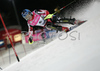 Second placed Ana Jelusic of Croatia skiing in second run of Women Alpine skiing slalom FIS World Cup in Zagreb, Croatia. Snow queen trophy in Zagreb, Croatia was held in Sljeme, Croatia on 4th of January 2007.
