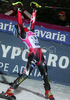 Ana Jelusic of Croatia celebrating her second place won in Women Alpine skiing slalom FIS World Cup in Zagreb, Croatia. Snow queen trophy in Zagreb, Croatia was held in Sljeme, Croatia on 4th of January 2007.
