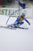 Camilla Alfieri of Italy skiing in first run of Women Alpine skiing giant slalom FIS World Cup in Kranjska Gora, Slovenia. Golden Fox trophy was held in on 6th of January 2007 in in Kranjska Gora, Slovenia, as replacement for Maribor, Slovenia, where organizers could not prepare track due high temperatures.
