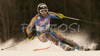 Therese Borssen of Sweden skiing in first run of Women Alpine skiing slalom FIS World Cup in Kranjska Gora, Slovenia. Golden Fox trophy was held in on 7th of January 2007 in in Kranjska Gora, Slovenia, as replacement for Maribor, Slovenia, where organizers couldnt prepare track due high temperatures.
