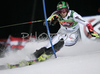 Mario Matt of Austria skiing in first run of Men Alpine skiing slalom FIS World Cup in Schladming, Austria. Men slalom FIS Alpine skiing World Cup was held on 30th of January 2007 in Schladming, Austria.
