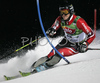 Bernard Vajdic of Slovenia skiing in first run of Men Alpine skiing slalom FIS World Cup in Schladming, Austria. Men slalom FIS Alpine skiing World Cup was held on 30th of January 2007 in Schladming, Austria.
