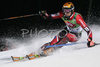 Mitja Valencic of Slovenia skiing in first run of Men Alpine skiing slalom FIS World Cup in Schladming, Austria. Men slalom FIS Alpine skiing World Cup was held on 30th of January 2007 in Schladming, Austria.
