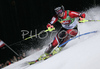 Mitja Dragsic of Slovenia skiing in first run of Men Alpine skiing slalom FIS World Cup in Schladming, Austria. Men slalom FIS Alpine skiing World Cup was held on 30th of January 2007 in Schladming, Austria.
