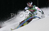 Tuukka Kaukoniemi of Finland skiing in first run of Men Alpine skiing slalom FIS World Cup in Schladming, Austria. Men slalom FIS Alpine skiing World Cup was held on 30th of January 2007 in Schladming, Austria.
