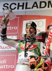 Winner Benjamin Raich of Austria celebrating his victory in Men Alpine skiing slalom FIS World Cup in Schladming, Austria. Men slalom FIS Alpine skiing World Cup was held on 30th of January 2007 in Schladming, Austria.
