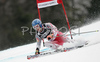 Benjamin Raich of Austria skiing in first run of Men Alpine skiing giant slalom FIS World Cup in Kranjska Gora, Slovenia. Men giant slalom FIS Alpine skiing World Cup was held on 3rd of March 2007 in Kranjska Gora, Slovenia.
