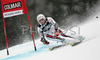 Joel Chenal of France skiing in first run of Men Alpine skiing giant slalom FIS World Cup in Kranjska Gora, Slovenia. Men giant slalom FIS Alpine skiing World Cup was held on 3rd of March 2007 in Kranjska Gora, Slovenia.
