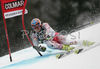 Rainer Schoenfelder of Austria skiing in first run of Men Alpine skiing giant slalom FIS World Cup in Kranjska Gora, Slovenia. Men giant slalom FIS Alpine skiing World Cup was held on 3rd of March 2007 in Kranjska Gora, Slovenia.
