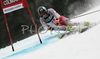 Christoph Gruber of Austria skiing in first run of Men Alpine skiing giant slalom FIS World Cup in Kranjska Gora, Slovenia. Men giant slalom FIS Alpine skiing World Cup was held on 3rd of March 2007 in Kranjska Gora, Slovenia.
