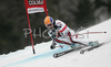 Thomas Frey of France skiing in first run of Men Alpine skiing giant slalom FIS World Cup in Kranjska Gora, Slovenia. Men giant slalom FIS Alpine skiing World Cup was held on 3rd of March 2007 in Kranjska Gora, Slovenia.
