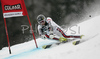 Thomas Mermillod Blondin of France skiing in first run of Men Alpine skiing giant slalom FIS World Cup in Kranjska Gora, Slovenia. Men giant slalom FIS Alpine skiing World Cup was held on 3rd of March 2007 in Kranjska Gora, Slovenia.
