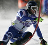 Manfred Moelgg of Italy skiing in first run of Men Alpine skiing slalom FIS World Cup in Kranjska Gora, Slovenia. Men slalom FIS Alpine skiing World Cup was held on 4th of March 2007 in Kranjska Gora, Slovenia.
