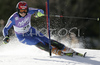Marc Gini of Switzerland skiing in first run of Men Alpine skiing slalom FIS World Cup in Kranjska Gora, Slovenia. Men slalom FIS Alpine skiing World Cup was held on 4th of March 2007 in Kranjska Gora, Slovenia.
