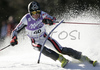 Alexandre Anselmet of France skiing in first run of Men Alpine skiing slalom FIS World Cup in Kranjska Gora, Slovenia. Men slalom FIS Alpine skiing World Cup was held on 4th of March 2007 in Kranjska Gora, Slovenia.
