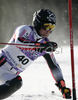 Alexandre Anselmet of France skiing in first run of Men Alpine skiing slalom FIS World Cup in Kranjska Gora, Slovenia. Men slalom FIS Alpine skiing World Cup was held on 4th of March 2007 in Kranjska Gora, Slovenia.
