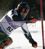 Jukka Leino of Finland skiing in first run of Men Alpine skiing slalom FIS World Cup in Kranjska Gora, Slovenia. Men slalom FIS Alpine skiing World Cup was held on 4th of March 2007 in Kranjska Gora, Slovenia.
