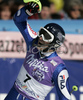 Manfred Moelgg of Italy celebrating his success in Men slalom FIS Alpine skiing World Cup race in Kranjska Gora, Slovenia. Men slalom FIS Alpine skiing World Cup race was held in Kranjska Gora, Slovenia on 4th of March 2007.
