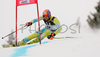 Ales Gorza of Slovenia skiing in first run of men giant slalom race of Audi FIS Men Alpine skiing World Cup 2008. Giant slalom race was held in Bad Kleinkirchheim, Austria on 8th of December 2007.
