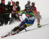 Second placed after first run Jens Byggmark of Sweden skiing in first run of men slalom race of Audi FIS Men Alpine skiing World Cup 2008. Slalom race was held in Bad Kleinkirchheim, Austria on 9th of December 2007.
