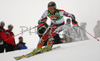 Kalle Palander of Finland skiing in first run of men slalom race of Audi FIS Men Alpine skiing World Cup 2008. Slalom race was held in Bad Kleinkirchheim, Austria on 9th of December 2007.
