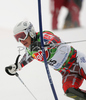 Tuukka Kaukoniemi of Finland skiing in first run of men slalom race of Audi FIS Men Alpine skiing World Cup 2008. Slalom race was held in Bad Kleinkirchheim, Austria on 9th of December 2007.
