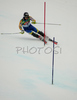 Second placed Jens Byggmark of Sweden skiing in second run of men slalom race of Audi FIS Men Alpine skiing World Cup 2008. Slalom race was held in Bad Kleinkirchheim, Austria on 9th of December 2007.

