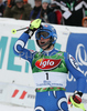 Third placed Manfred Moelgg of Italy celebrating in finish area after finishing second run of men slalom race of Audi FIS Men Alpine skiing World Cup 2008. Slalom race was held in Bad Kleinkirchheim, Austria on 9th of December 2007.
