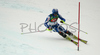 Third placed Manfred Moelgg of Italy skiing in second run of men slalom race of Audi FIS Men Alpine skiing World Cup 2008. Slalom race was held in Bad Kleinkirchheim, Austria on 9th of December 2007.
