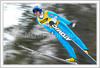 Matti Hautamaeki of Finland is flying on FIS World Cup Ski Jumping in Planica, Slovenia. 
