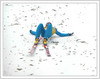 World cup winner Janne Ahonen of Finland falls in snow after his 240 meters long jump on FIS World Cup Ski Jumping in Planica, Slovenia.
