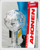 World cup winner Janne Ahonen of Finland with his special skis and his World cup trophy after FIS World Cup Ski Jumping event in Planica, Slovenia.
