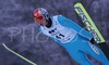 Kenshiro Ito of Japan soars through the air during Individual ski jumping race of FIS Nordic Junior Ski World Championships, which was held in Kranj, Slovenia. Race was won by Gregor Schlierenzauner of Austria, Jurij Tepes of Slovenia placed second, while Andrea Morassi of Italy placed third.
