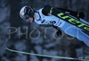 Eirik Kjelstrup of Norway soars through the air during Individual ski jumping race of FIS Nordic Junior Ski World Championships, which was held in Kranj, Slovenia. Race was won by Gregor Schlierenzauner of Austria, Jurij Tepes of Slovenia placed second, while Andrea Morassi of Italy placed third.
