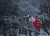 Robert Hrgota of Slovenia soars through the air during Individual ski jumping race of FIS Nordic Junior Ski World Championships, which was held in Kranj, Slovenia. Race was won by Gregor Schlierenzauner of Austria, Jurij Tepes of Slovenia placed second, while Andrea Morassi of Italy placed third.
