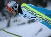 Kenshiro Ito of Japan soars through the air during Individual ski jumping race of FIS Nordic Junior Ski World Championships, which was held in Kranj, Slovenia. Race was won by Gregor Schlierenzauner of Austria, Jurij Tepes of Slovenia placed second, while Andrea Morassi of Italy placed third.
