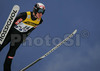 Tommy Ingebrigtsen of Norway soars through the air during qualification jump for Saturdays e.on Ruhrgas FIS Ski Jumping World Cup finals. Qualifications were held in Planica, Slovenia on 17.March 2006. 15 best placed ski jumpers in World Cup are automaticaly qualified for competition while next 25 ski jumpers needs to qualify for main competition through qualification jump.
