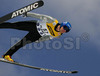 Matti Hautamaeki of Finland soars through the air during qualification jump for Saturdays e.on Ruhrgas FIS Ski Jumping World Cup finals. Qualifications were held in Planica, Slovenia on 17.March 2006. 15 best placed ski jumpers in World Cup are automaticaly qualified for competition while next 25 ski jumpers needs to qualify for main competition through qualification jump.
