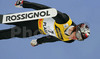 David Lazzaroni of France soars through the air during e.on Ruhrgas FIS Ski Jumping World Cup finals. First race of FIS Ski Jumping World Cup finals was held in Planica, Slovenia on 18.March 2006.
