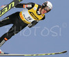 Primoz Peterka of Slovenia soars through the air during e.on Ruhrgas FIS Ski Jumping World Cup finals. First race of FIS Ski Jumping World Cup finals was held in Planica, Slovenia on 18.March 2006.
