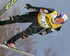 Robert Kranjec of Slovenia soars through the air during e.on Ruhrgas FIS Ski Jumping World Cup finals. First race of FIS Ski Jumping World Cup finals was held in Planica, Slovenia on 18.March 2006.
