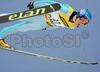 Janne Happonen of Finland soars through the air during e.on Ruhrgas FIS Ski Jumping World Cup finals. First race of FIS Ski Jumping World Cup finals was held in Planica, Slovenia on 18.March 2006.
