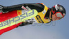 Takanobu Okabe of Japan soars through the air during e.on Ruhrgas FIS Ski Jumping World Cup finals. First race of FIS Ski Jumping World Cup finals was held in Planica, Slovenia on 18.March 2006.
