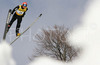Michael Uhrmann of Germany soars through the air during e.on Ruhrgas FIS Ski Jumping World Cup finals. First race of FIS Ski Jumping World Cup finals was held in Planica, Slovenia on 18.March 2006.
