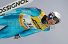 Andreas Kuettel of Switzerland soars through the air during e.on Ruhrgas FIS Ski Jumping World Cup finals. First race of FIS Ski Jumping World Cup finals was held in Planica, Slovenia on 18.March 2006.
