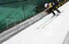 Prejumper on inrun of ski jumping hill in Planica, Slovenia during trial round of e.on Ruhrgas FIS Ski Jumping World Cup finals. First race of FIS Ski Jumping World Cup finals was held in Planica, Slovenia on 18.March 2006.
