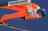 Tami Kiuru of Finland soars through the air during last race of e.on Ruhrgas FIS Ski Jumping World Cup finals. Last race of e.on Ruhrgas FIS Ski Jumping World Cup was held in Planica, Slovenia on 19.March 2006.
